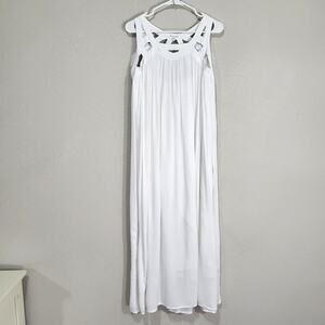 Sixes and Sevens Dress Womens Medium Long Maxi Summer Sleeveless Beachy Boho